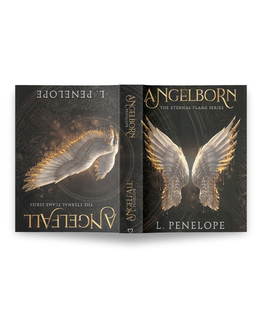 Angelborn / Angelfall: The Eternal Flame Series Flip Book  | signed paperback